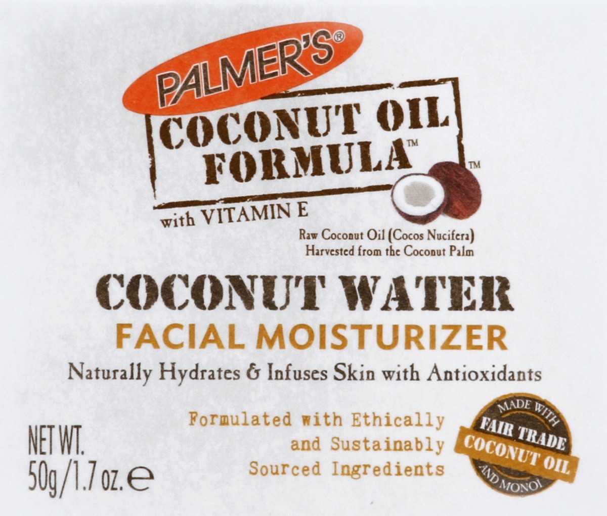 slide 5 of 6, Palmer's Facial Moisturizer, Coconut Water, Coconut Oil Formula, 1.7 oz