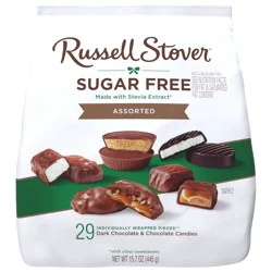 Russell Stover Sugar Free Assorted Chocolate Candy Bag - 15.7oz