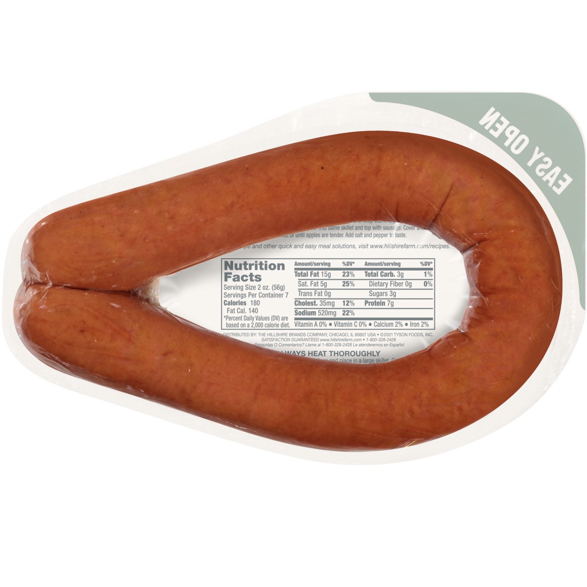 slide 2 of 3, Hillshire Farm Polska Kielbasa Smoked Sausage, 14 oz., 396.89 g