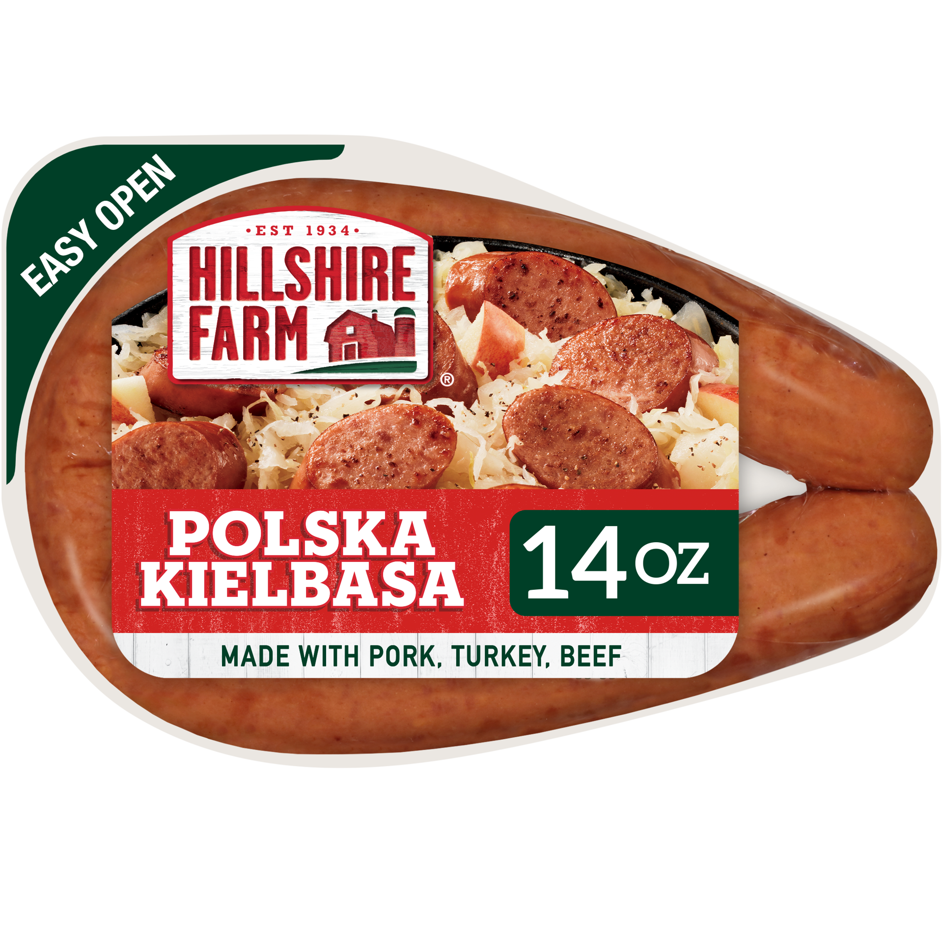 slide 1 of 3, Hillshire Farm Polska Kielbasa Smoked Sausage, 14 oz., 396.89 g