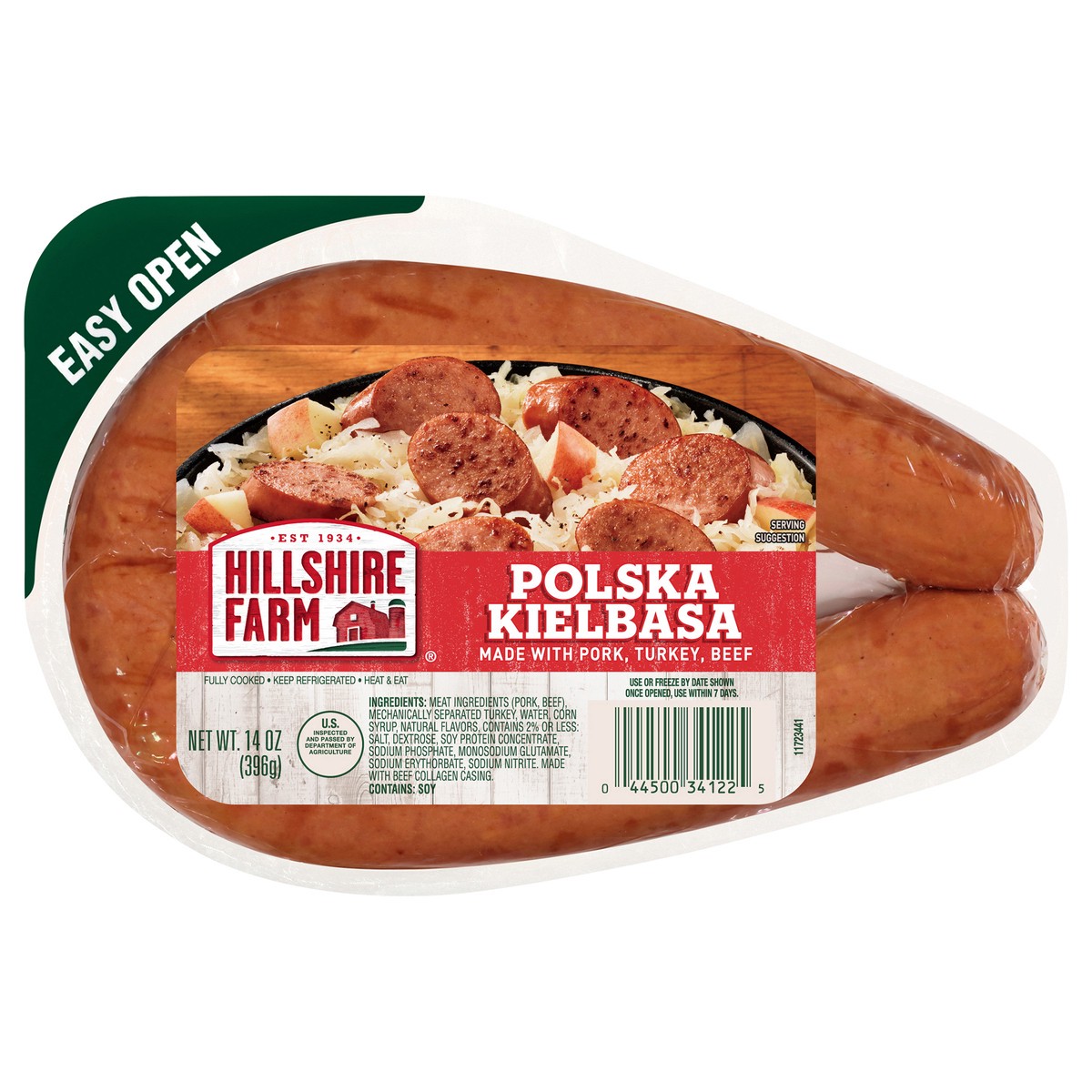 slide 1 of 3, Hillshire Farm Polska Kielbasa Smoked Sausage, 14 oz., 396.89 g