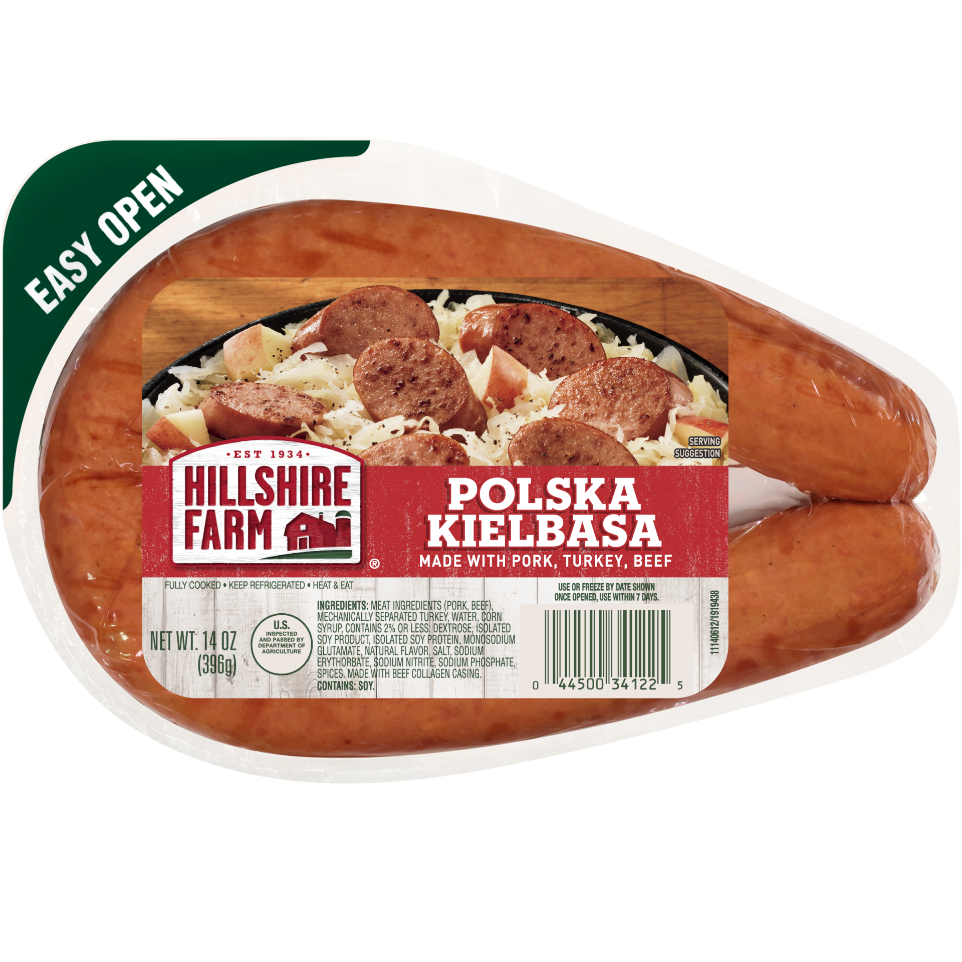 slide 1 of 5, Hillshire Farm Polska Kielbasa Smoked Sausage Rope, 14 oz
