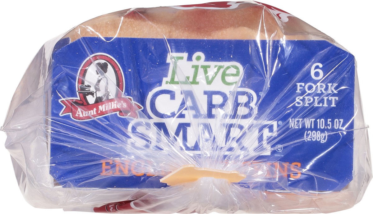 slide 8 of 9, Aunt Millie's Live Carb Smart English Muffins 6 ct, 6 ct