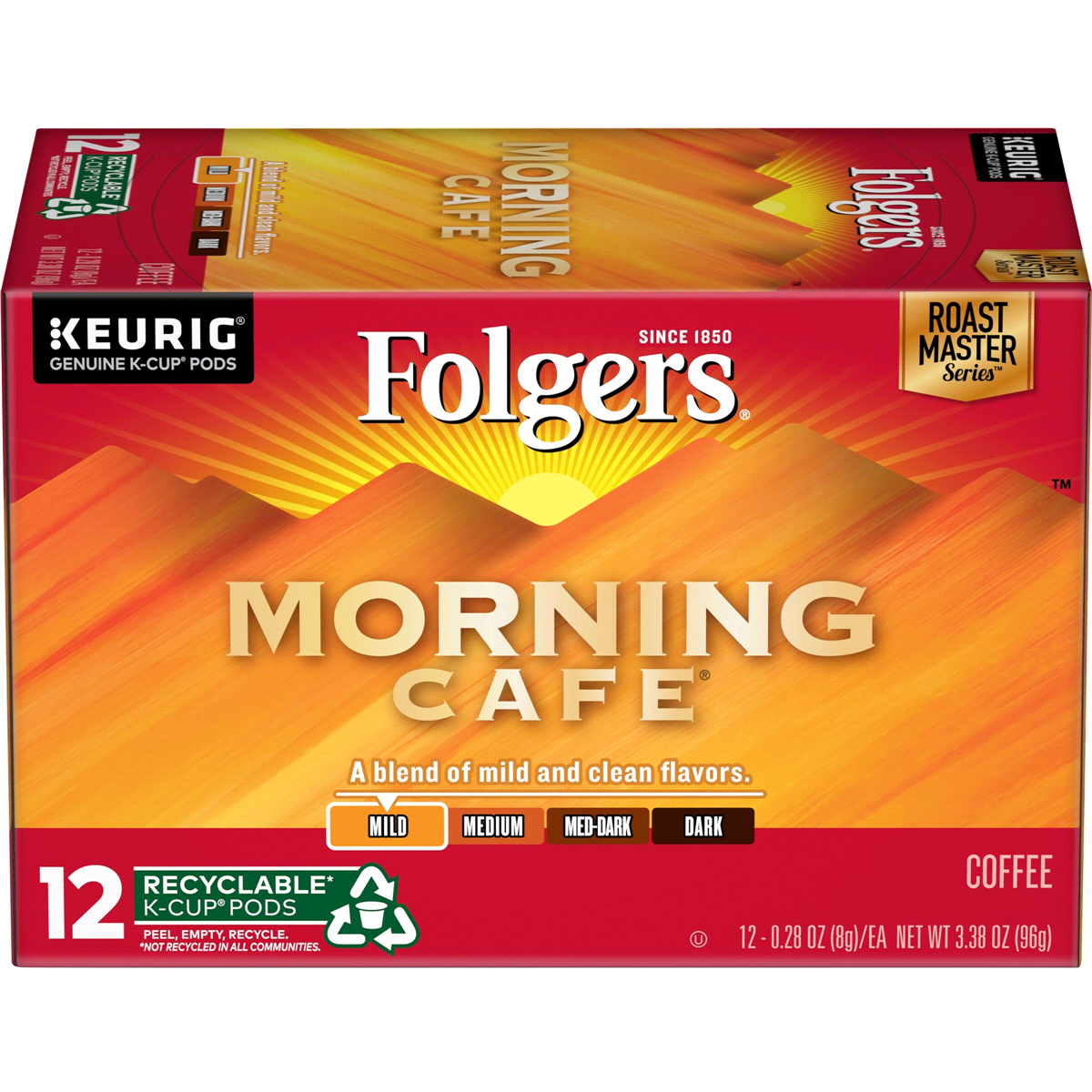 slide 1 of 6, Folgers Gourmet Selections Coffee Morning Cafe K-Cup Pods, 12 ct