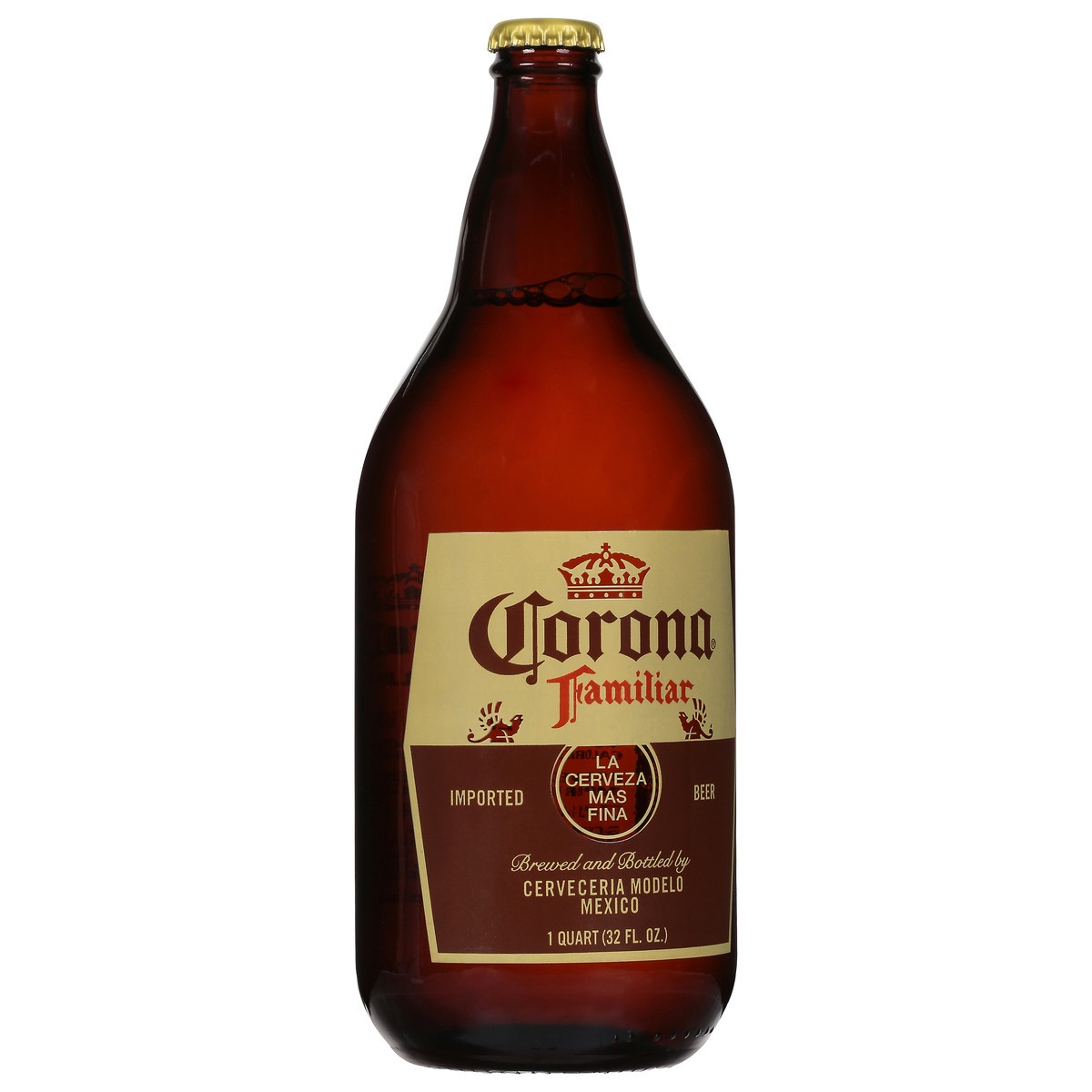 slide 7 of 10, Corona Familiar Mexican Lager Import Beer, 32 fl oz Bottle, 4.8% ABV, 32 fl oz