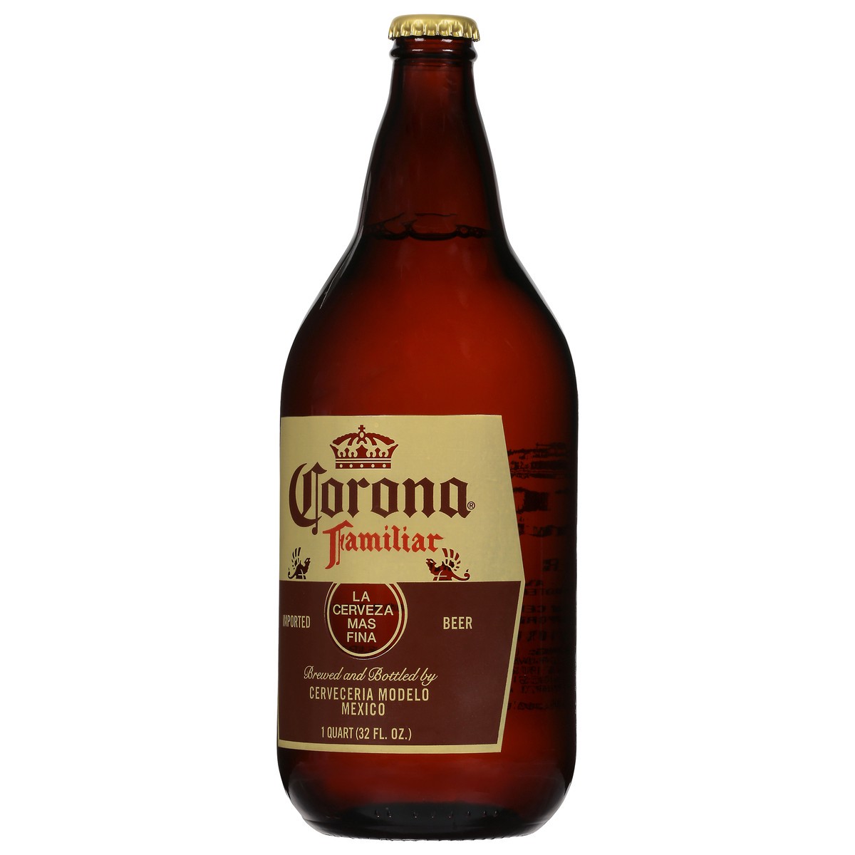 slide 2 of 10, Corona Familiar Mexican Lager Import Beer, 32 fl oz Bottle, 4.8% ABV, 32 fl oz