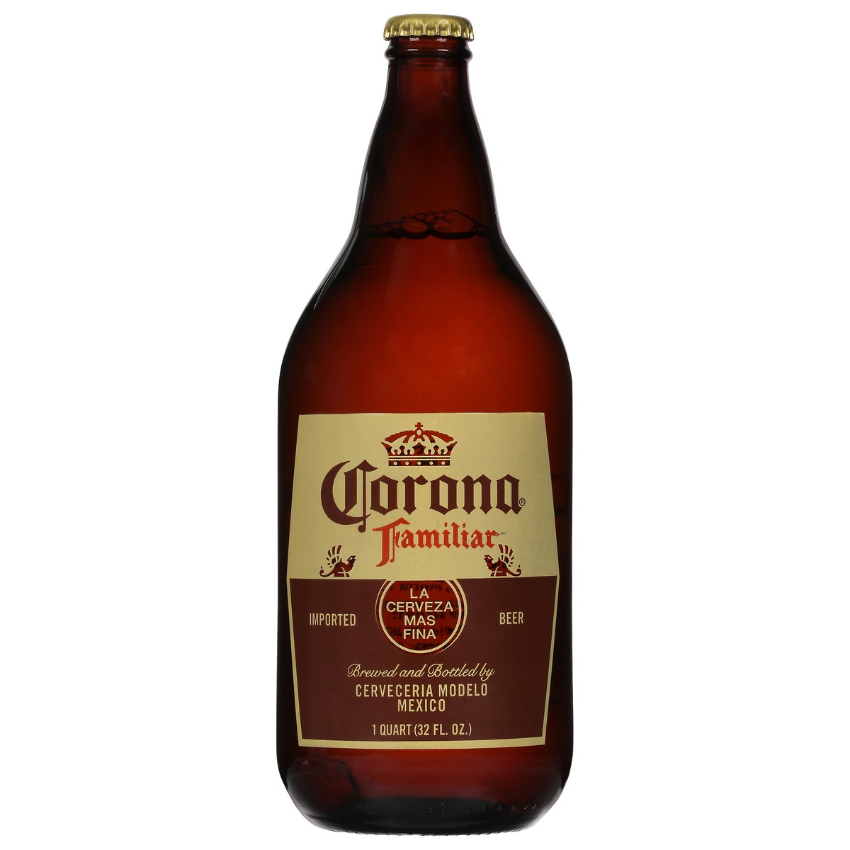 slide 10 of 10, Corona Familiar Mexican Lager Import Beer, 32 fl oz Bottle, 4.8% ABV, 32 fl oz