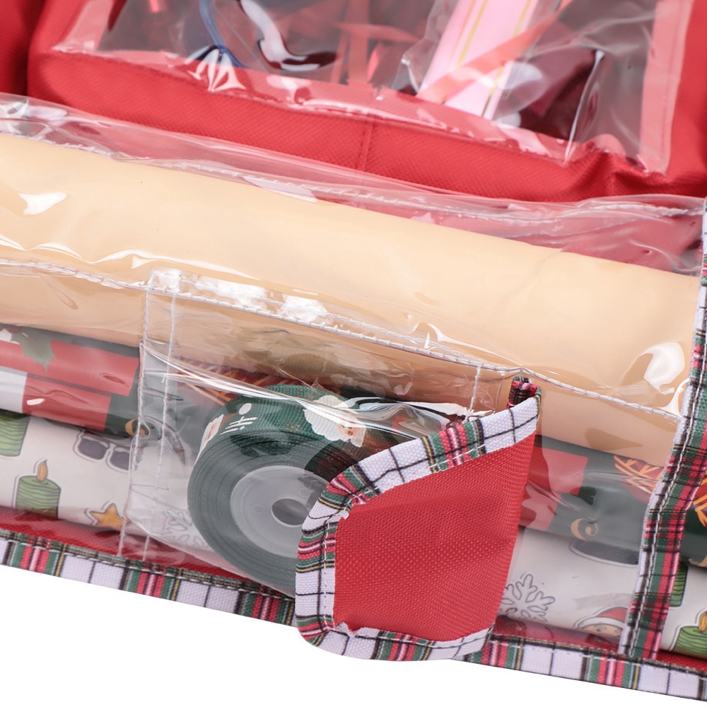 slide 5 of 6, Hanging Gift Wrap Storage By Simply Tidy, 4 in x 16 in x 4 in