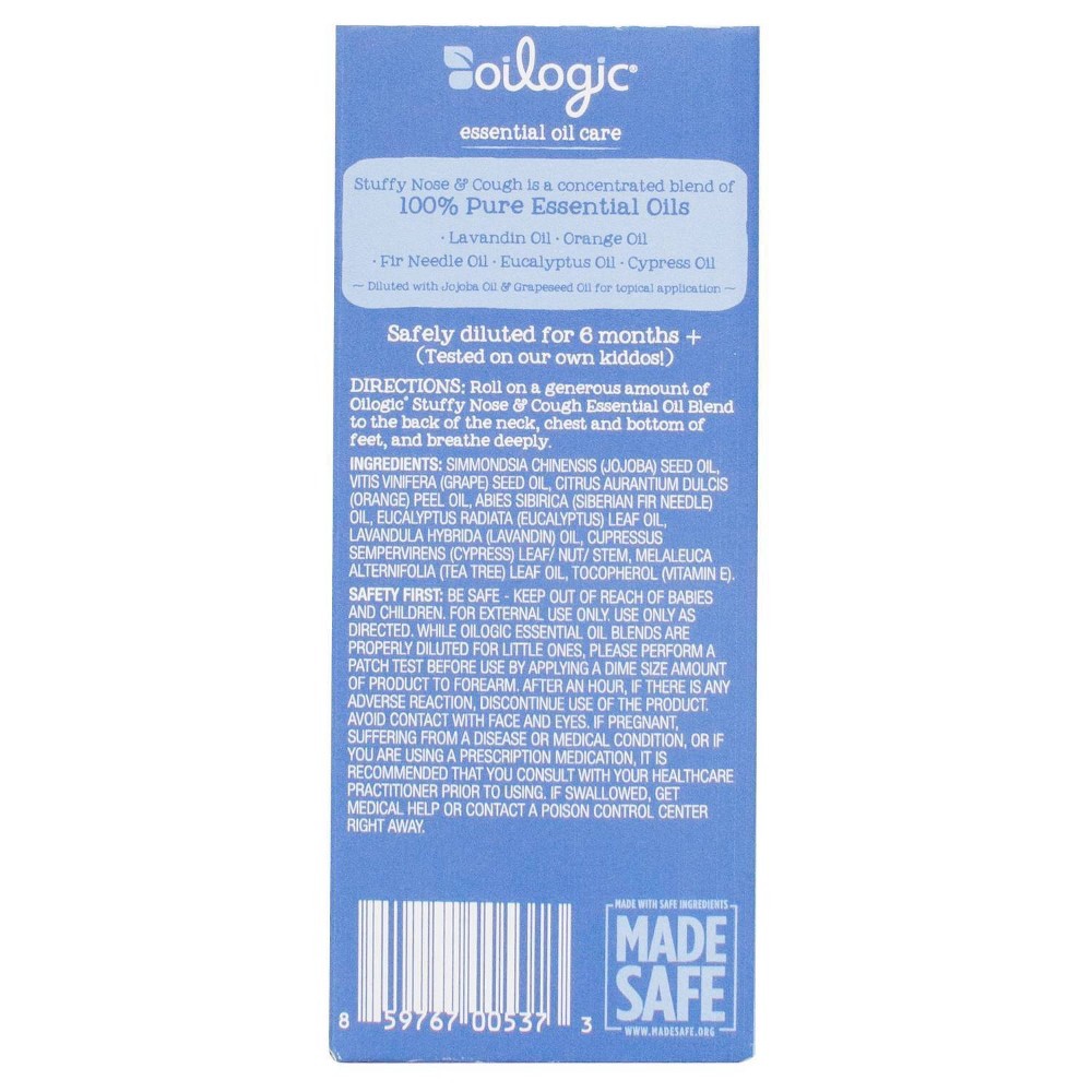 slide 2 of 7, Oilogic Stuffy Nose & Cough 0.3 oz, 0.3 oz