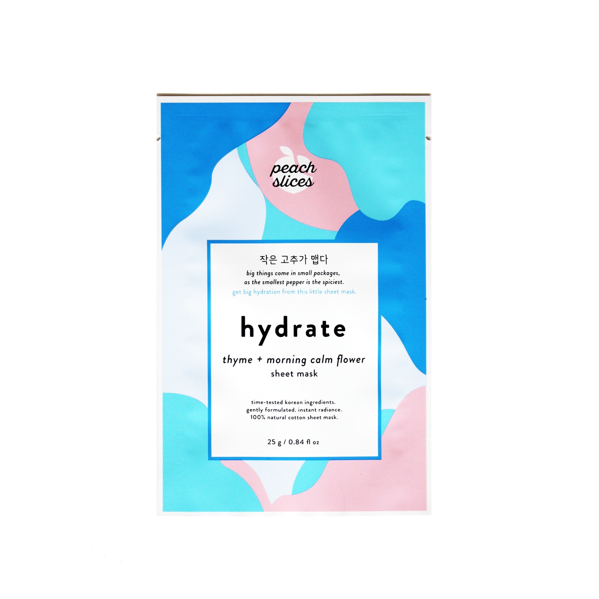 slide 1 of 1, Peach Slices Hydrate Sheet Mask Facial Treatment, 0.84 fl oz