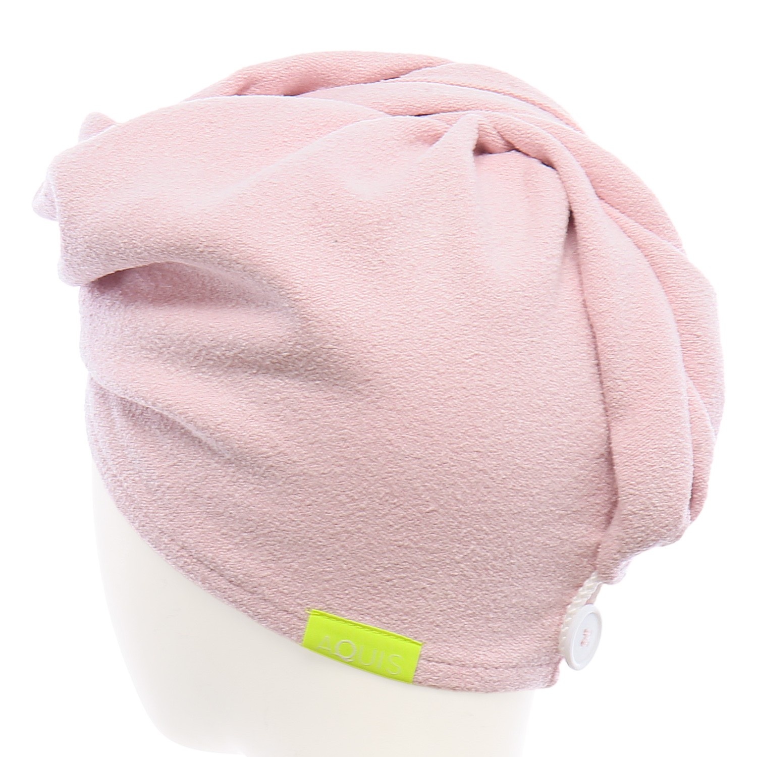 slide 1 of 6, AQUIS Original Hair Drying Turban - Pink, 1 ct