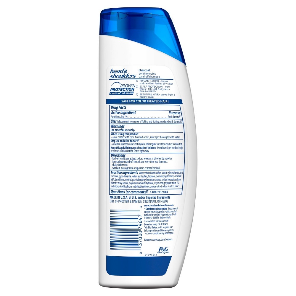 slide 2 of 4, Head & Shoulders Charcoal Daily Dandruff Shampoo, 12.8 fl oz
