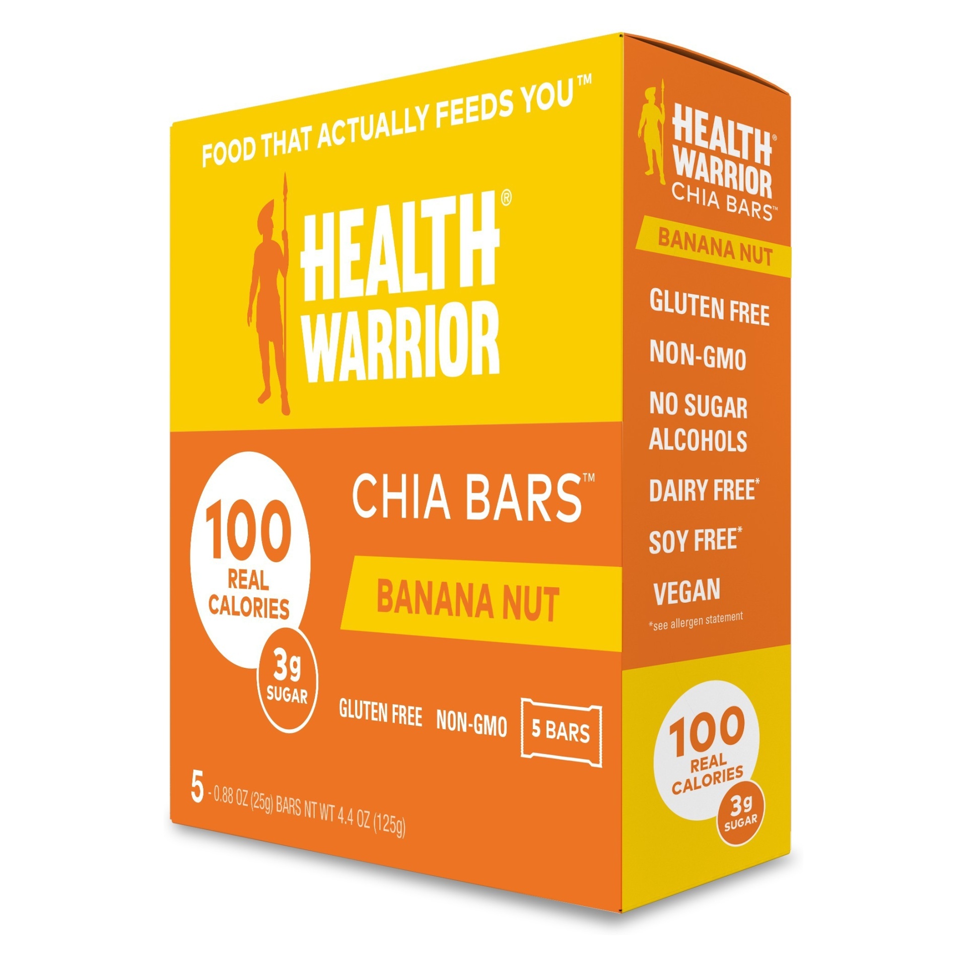 slide 1 of 1, Health Warrior Banana Nut Chia Bars, 4.4 oz