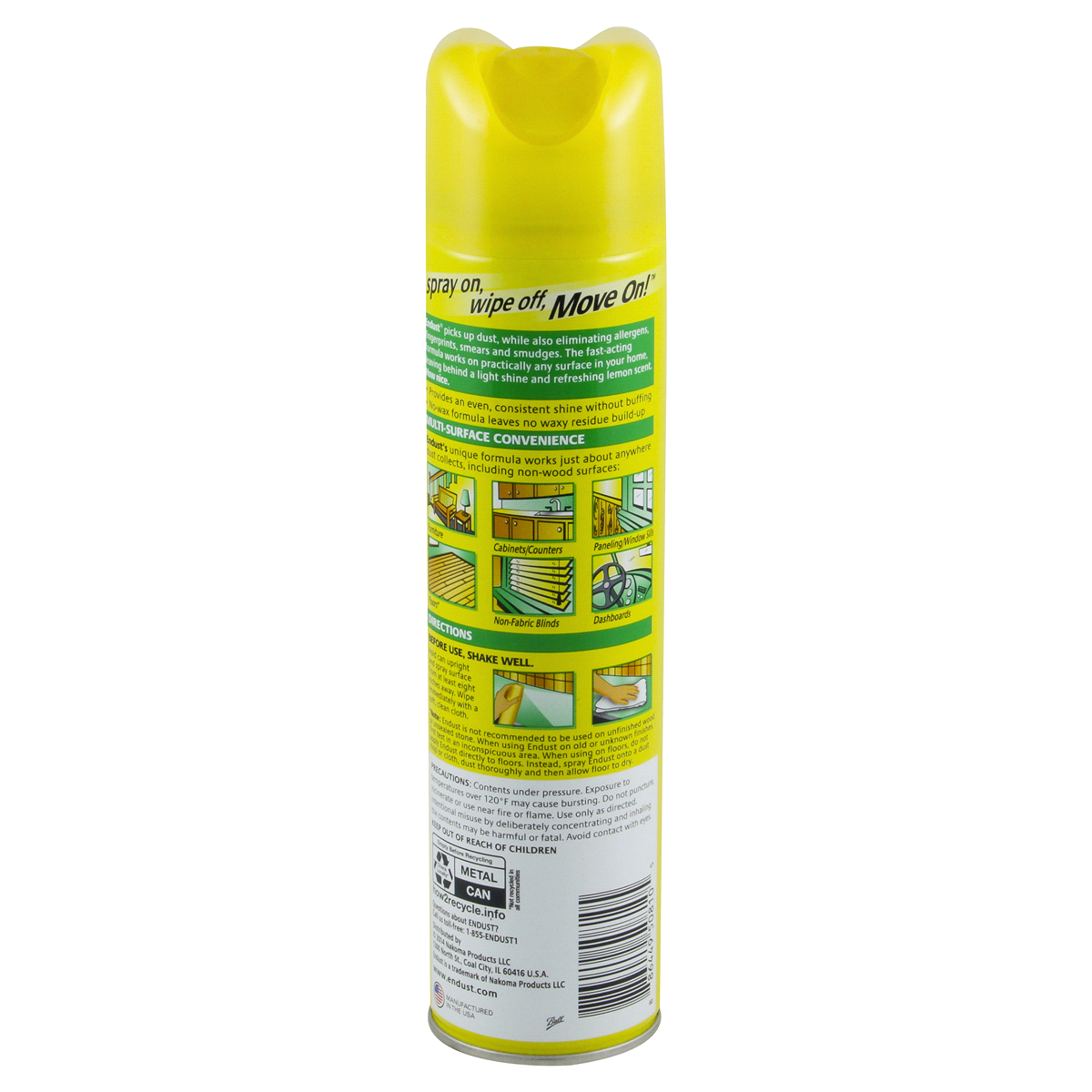 slide 3 of 4, Endust Dusting Spray Lemon Zest Multi-Surface Bonus Size, 12.5 oz