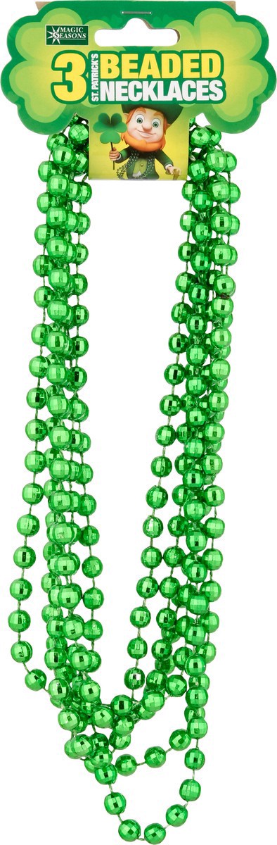 slide 7 of 12, Magic Seasons St Patricks Day Necklace Beaded, 3 ct