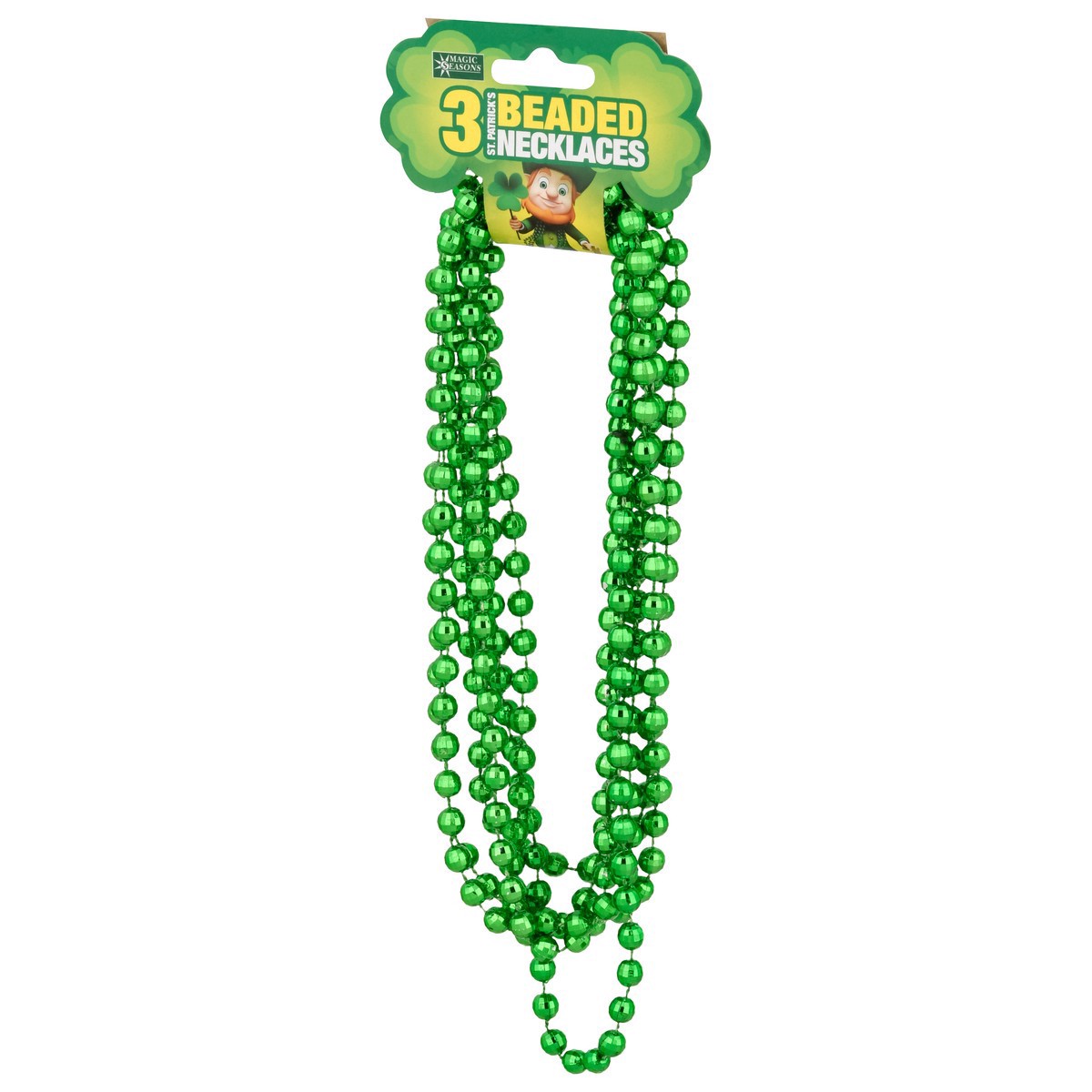 slide 9 of 12, Magic Seasons St Patricks Day Necklace Beaded, 3 ct