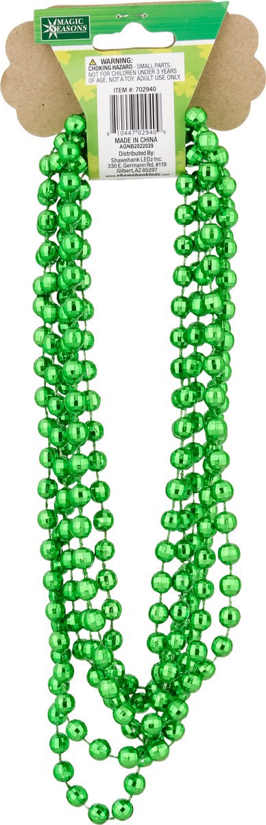 slide 3 of 12, Magic Seasons St Patricks Day Necklace Beaded, 3 ct
