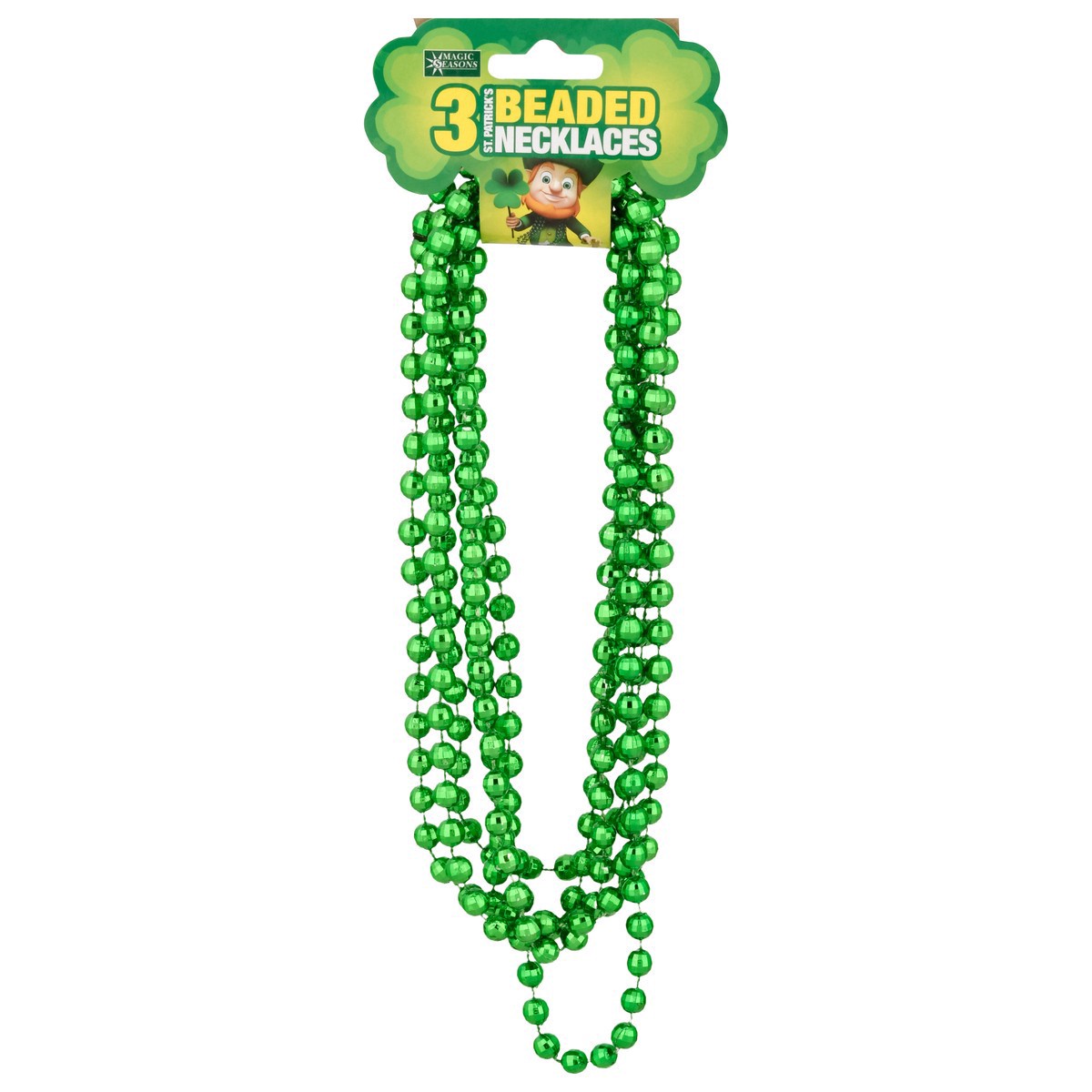 slide 4 of 12, Magic Seasons St Patricks Day Necklace Beaded, 3 ct