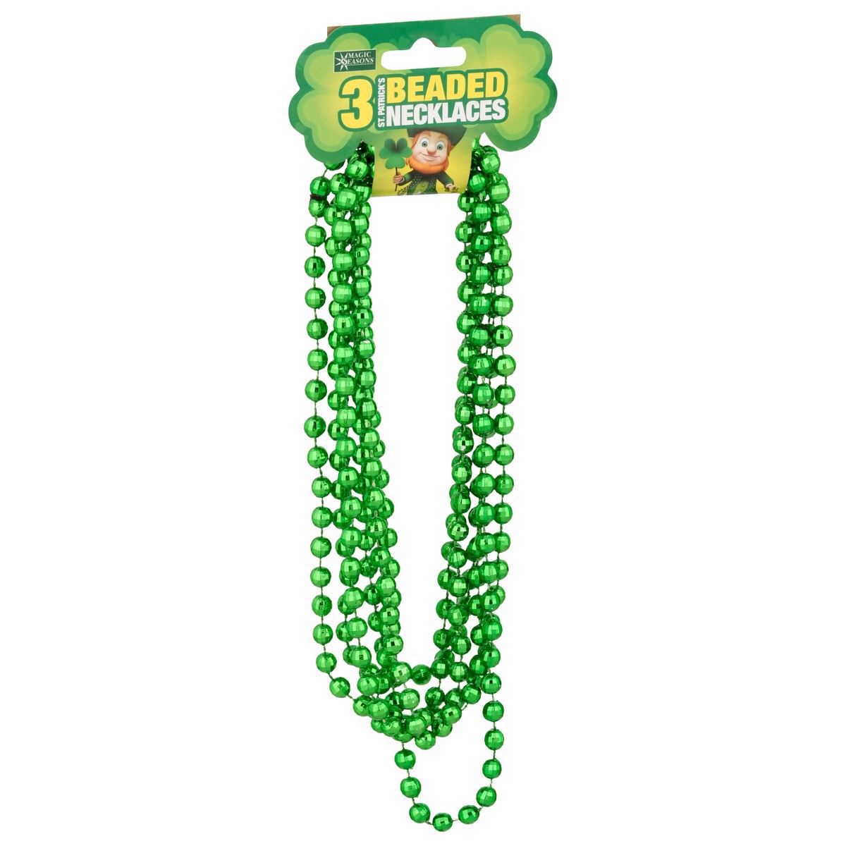 slide 6 of 12, Magic Seasons St Patricks Day Necklace Beaded, 3 ct