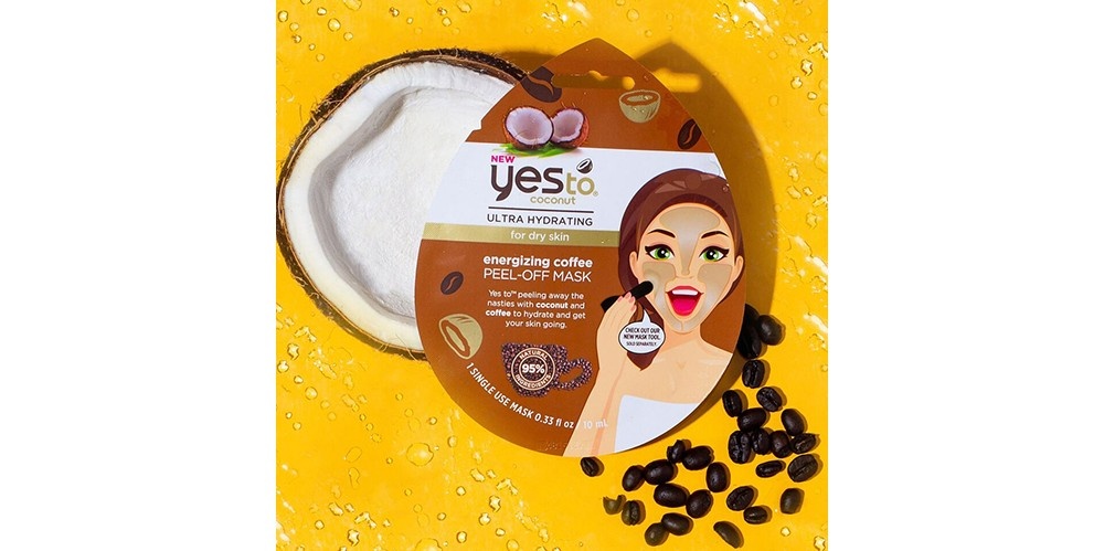 slide 3 of 3, Yes to Coconut Energizing Coffee PeelOff Mask Single Use Facial Treatment, 1 ct