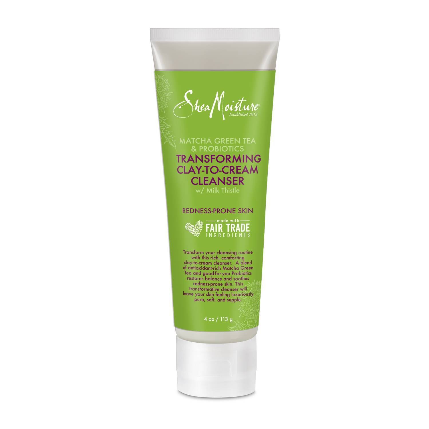 slide 1 of 2, SheaMoisture Cream Basic Facial Cleanser, 4 oz