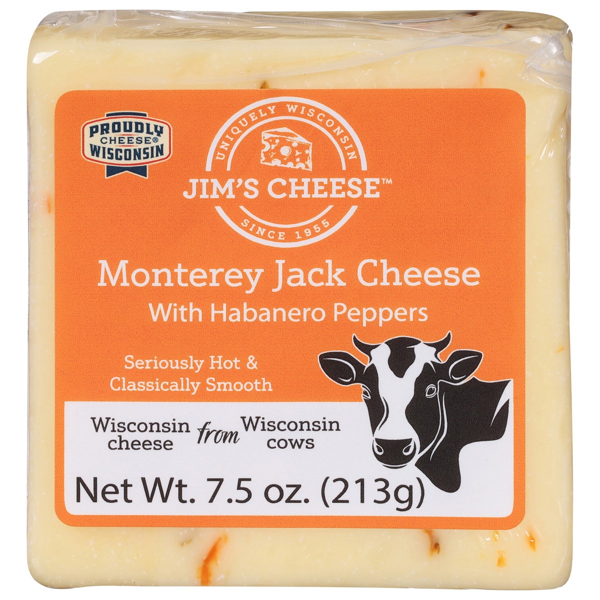 slide 3 of 4, Jims Cheese Habanero Jack Flat 8/7.5, 1 ct