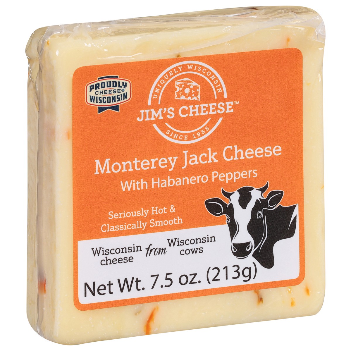 slide 4 of 4, Jims Cheese Habanero Jack Flat 8/7.5, 1 ct