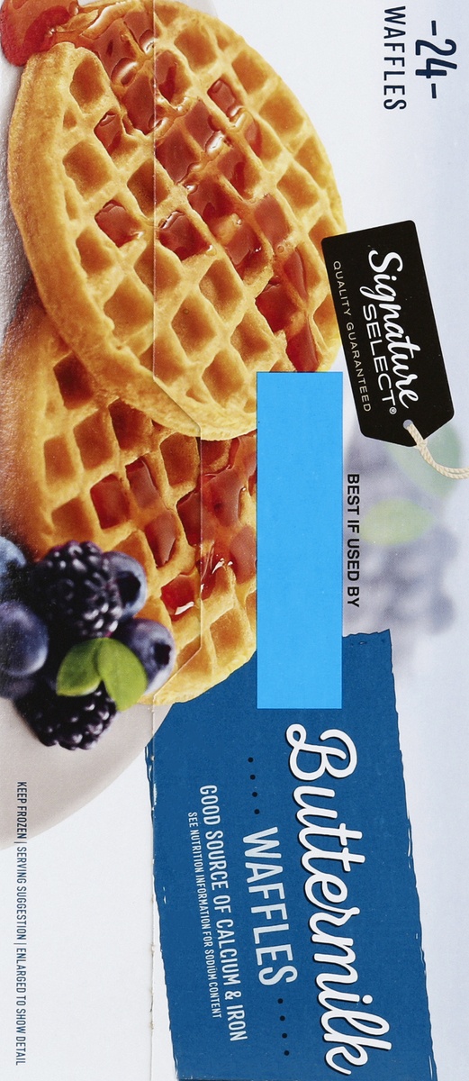 slide 5 of 7, Signature Select Waffles 24 ea, 