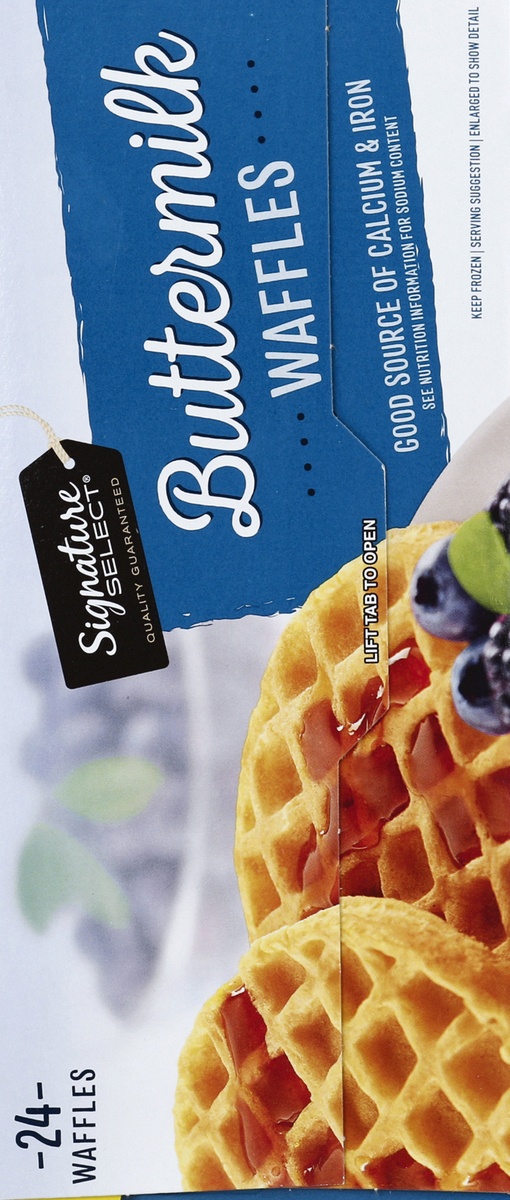 slide 6 of 7, Signature Select Waffles 24 ea, 