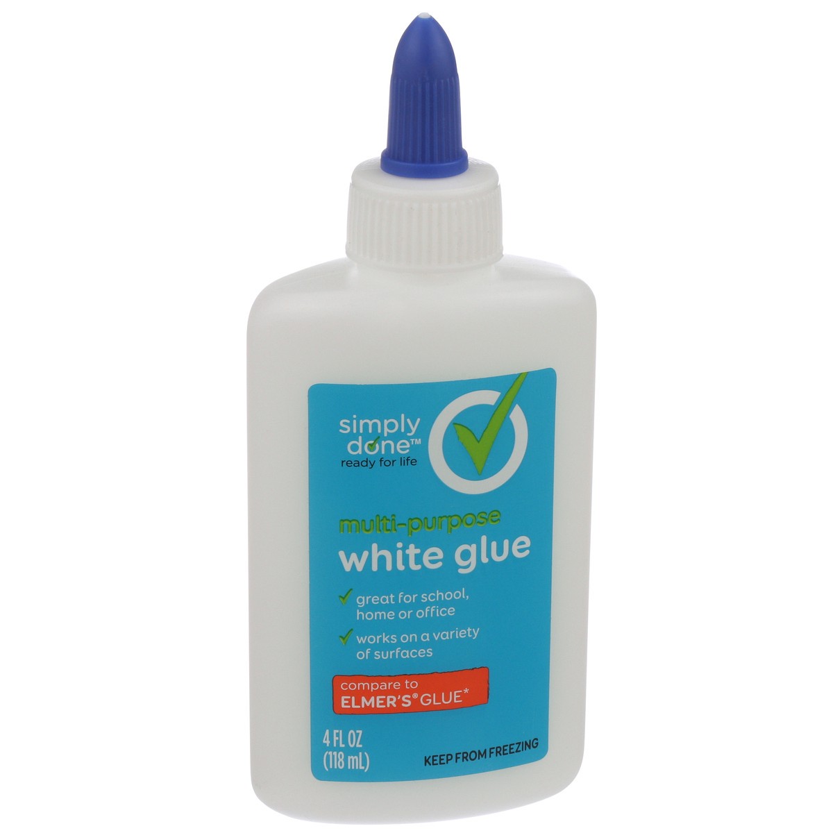 slide 3 of 9, Simply Done Multi-Purpose Glue, White, 4 fl oz