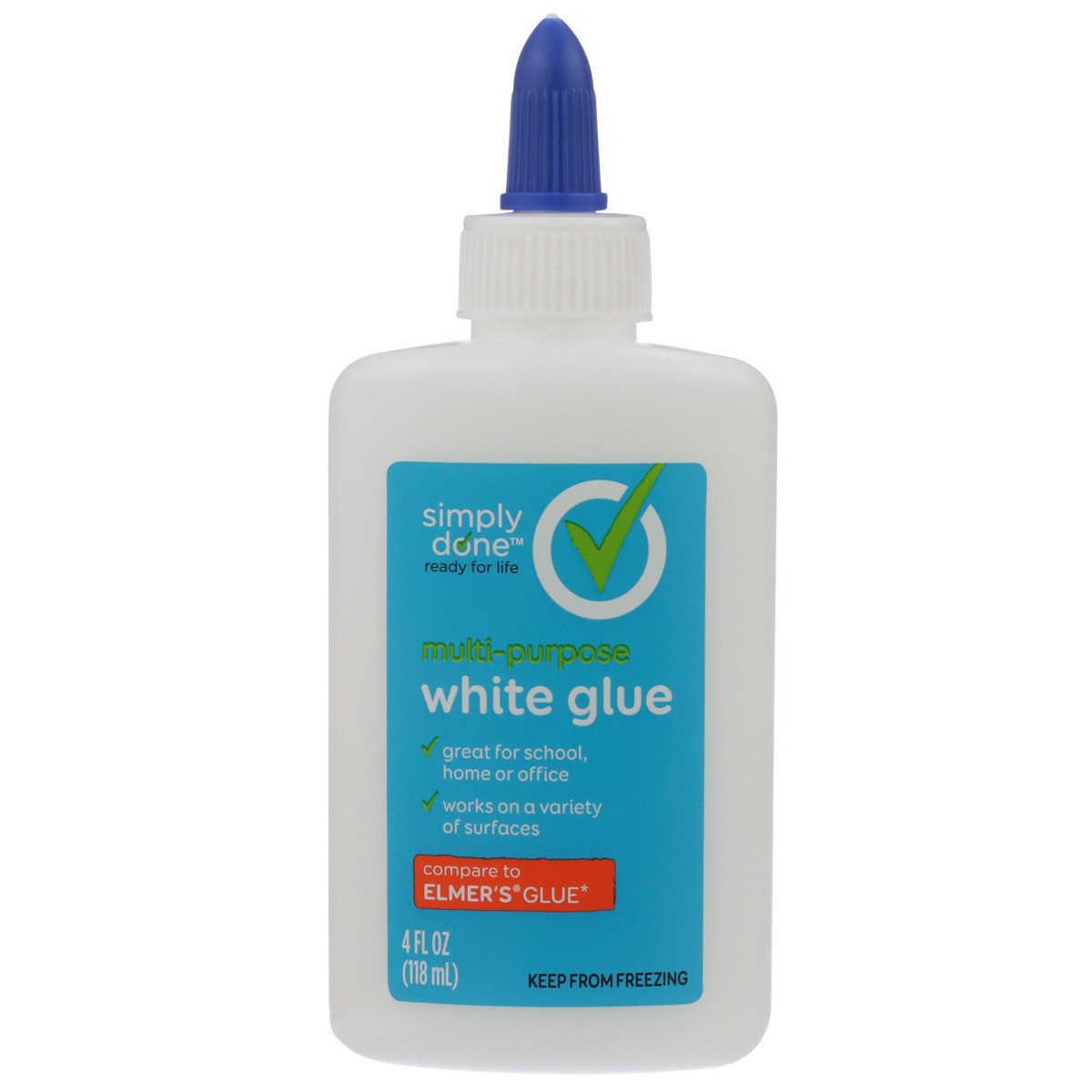 slide 5 of 9, Simply Done Multi-Purpose Glue, White, 4 fl oz