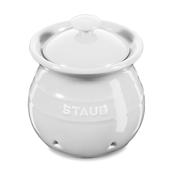 slide 1 of 1, Staub Ceramic Garlic Keeper - White, 1 ct