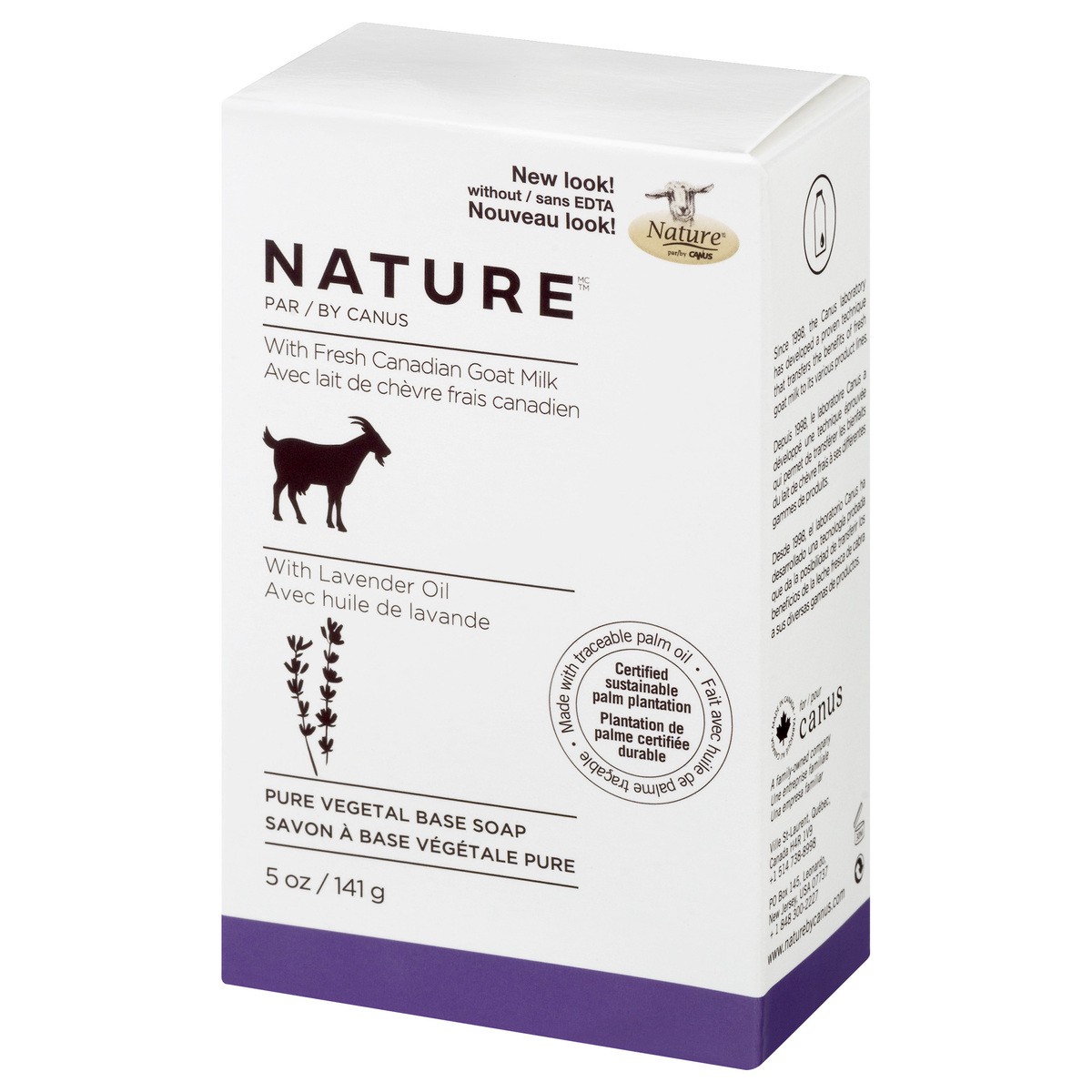 slide 2 of 12, Nature With Fresh Canadian Goat Milk Pure Vegetal Base Lavender Oil Soap Bar 5 oz, 5 oz