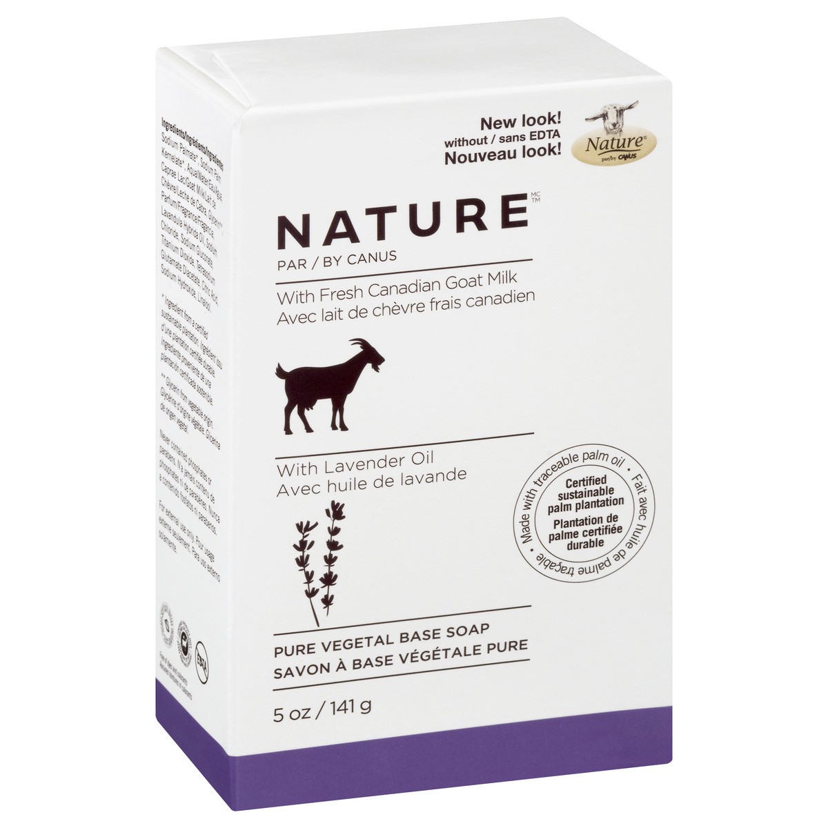 slide 7 of 12, Nature With Fresh Canadian Goat Milk Pure Vegetal Base Lavender Oil Soap Bar 5 oz, 5 oz