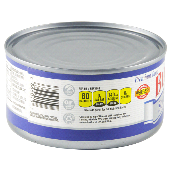 slide 3 of 13, Bumble Bee Solid White Albacore Premium Tuna in Water, 12 oz