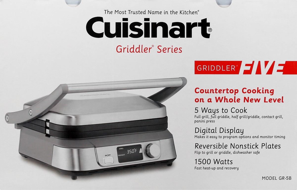 slide 7 of 8, Cuisinart Five Griddler 1 ea, 1 ct