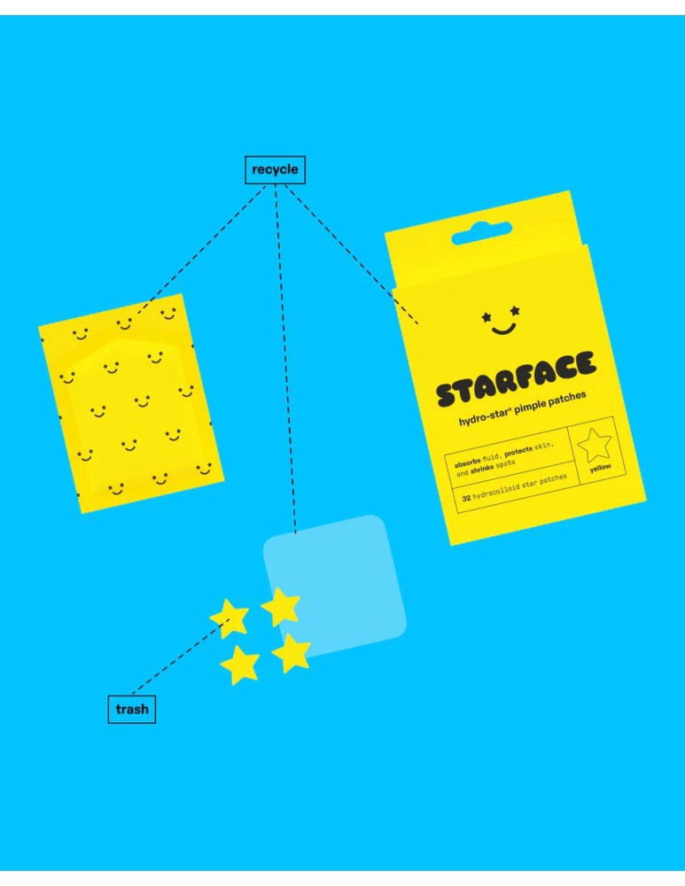 slide 3 of 4, Starface Hydro Star Pimple Patches, 32 ct