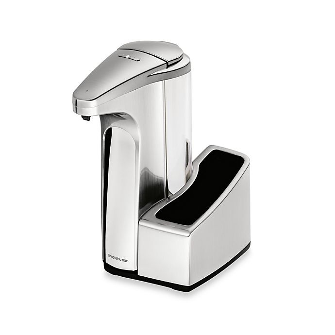 slide 1 of 4, simplehuman Dish Soap Sensor Pump with Caddy, 1 ct