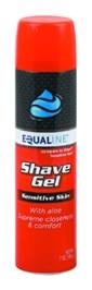 slide 1 of 1, Equaline Shave Gel Sensitive Skin, 7 oz