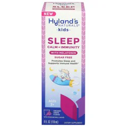 Hyland's Naturals Sugar-Free Kids Organic Grape Flavor Sleep with Melatonin - 4 fl oz