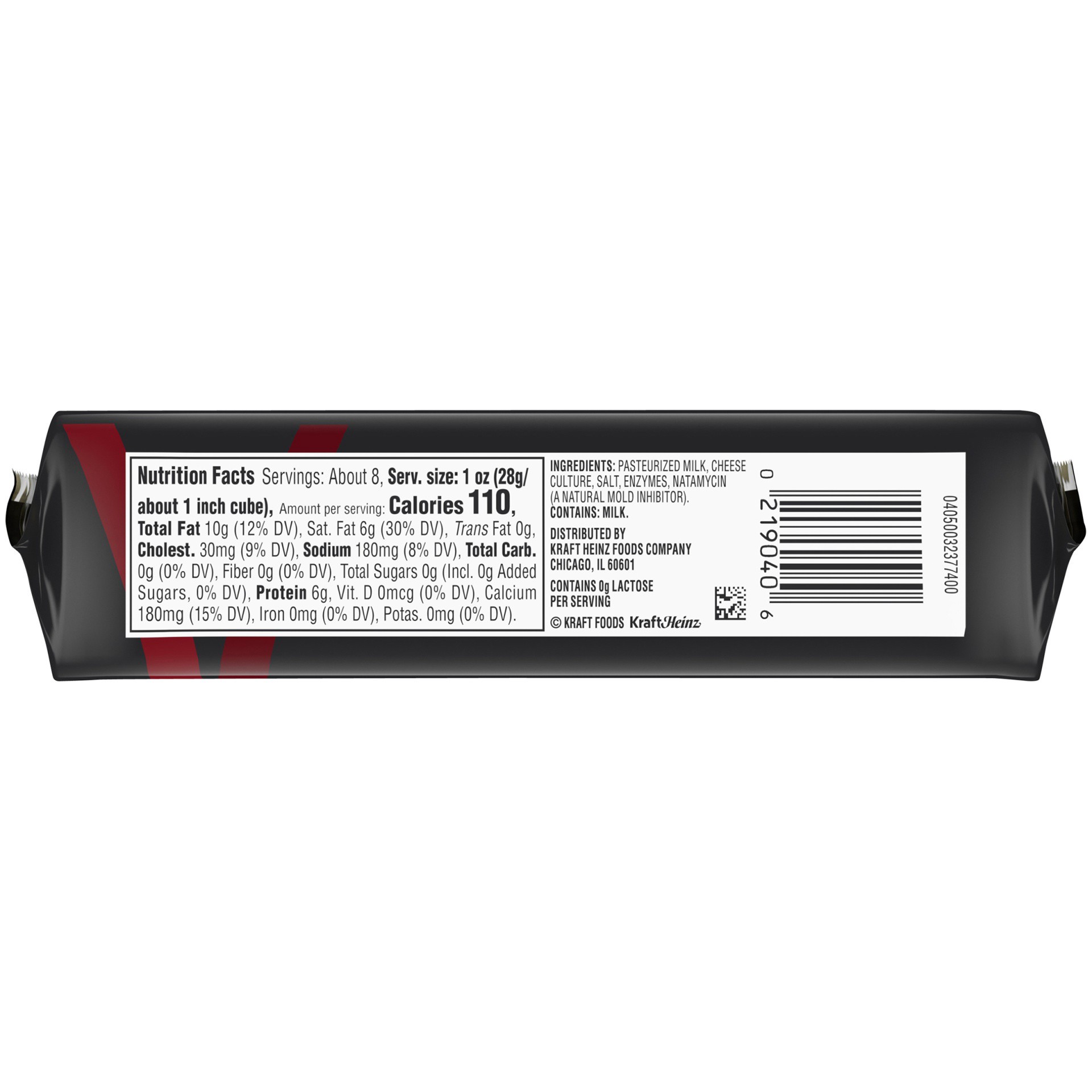 slide 5 of 8, Cracker Barrel Extra Sharp White Cheddar Cheese Chunk Wrapper - 8 oz, 8 oz