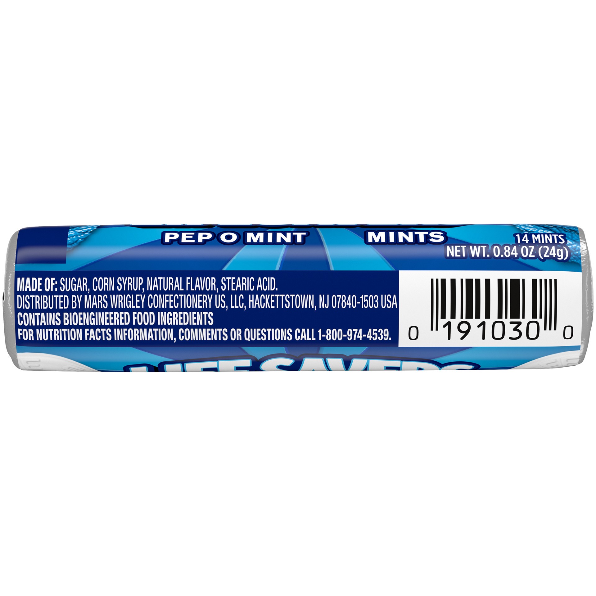 slide 2 of 4, LIFE SAVERS Pep-O-Mint Breath Mints Hard Candy, 0.84 oz Roll, 0.84 oz