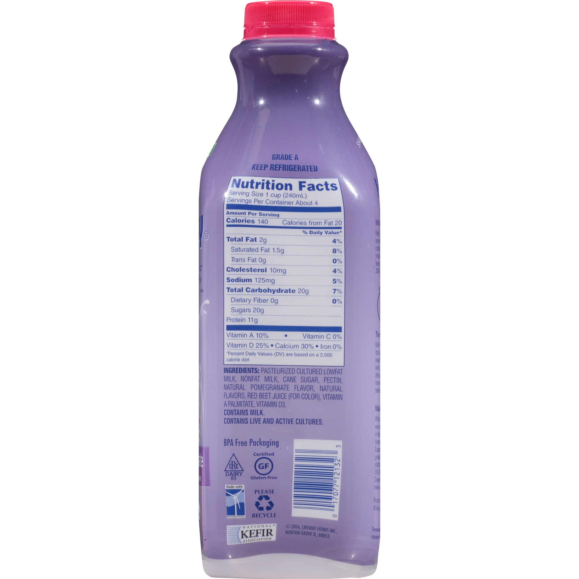 slide 8 of 8, Lifeway Pomegranate Kefir 32 fl oz, 32 fl oz