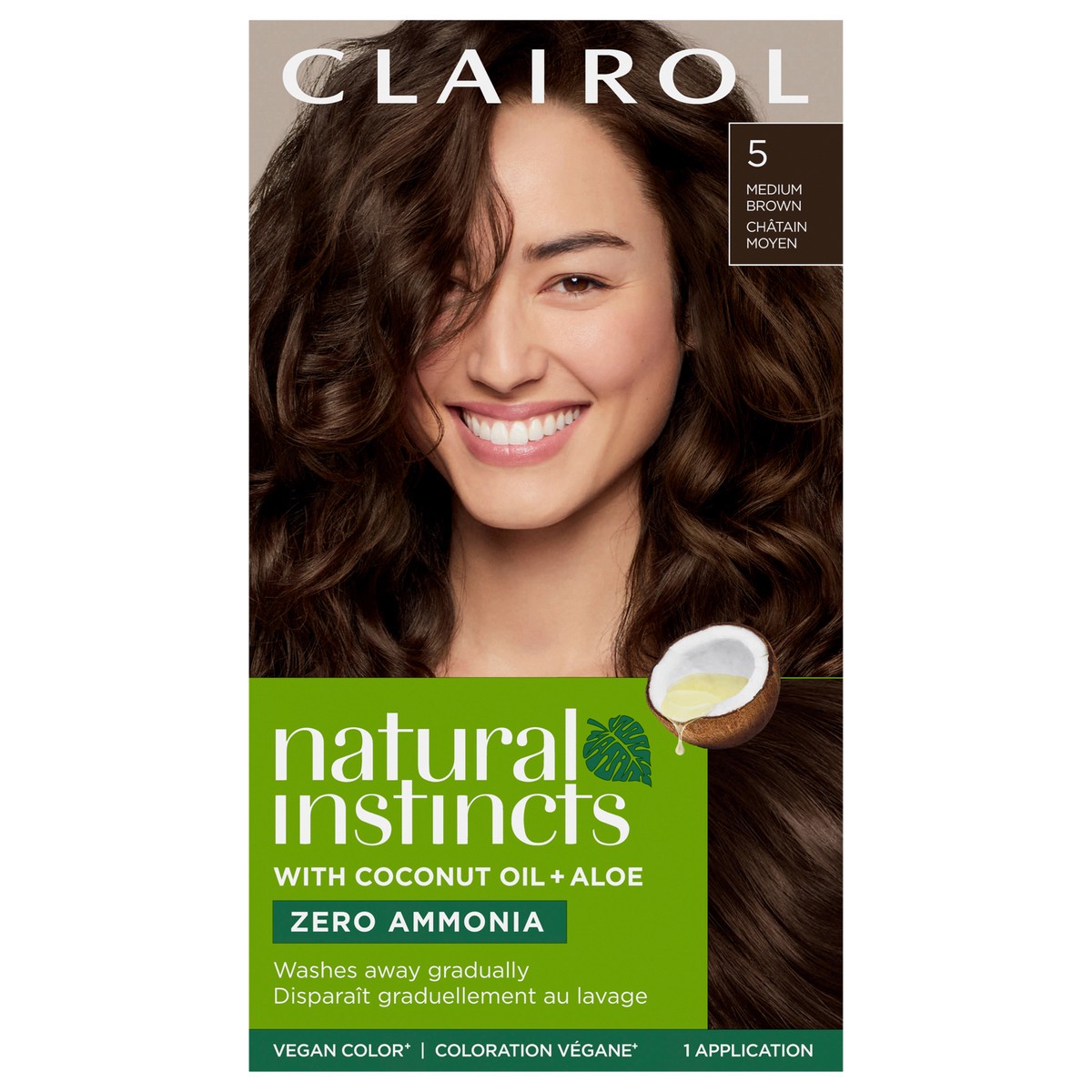 slide 1 of 2, Natural Instincts Clairol Natural Instincts 5 Medium Brown Hair Color, 1 ct