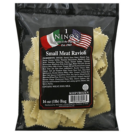 slide 1 of 1, Ninos Meat Ravioli, 16 oz