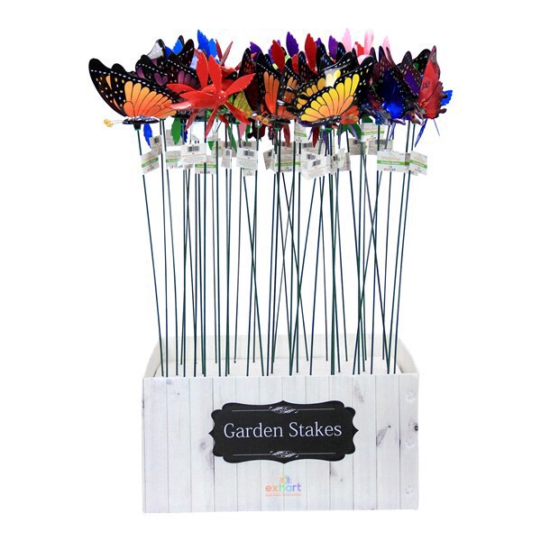 slide 8 of 9, 7" Windy Wings Garden Stake Mixed Assortment, 1 ct