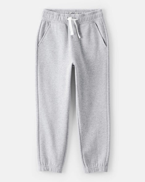 slide 1 of 3, Boys Cotton Joggers - Grey Grey 8, 1 ct