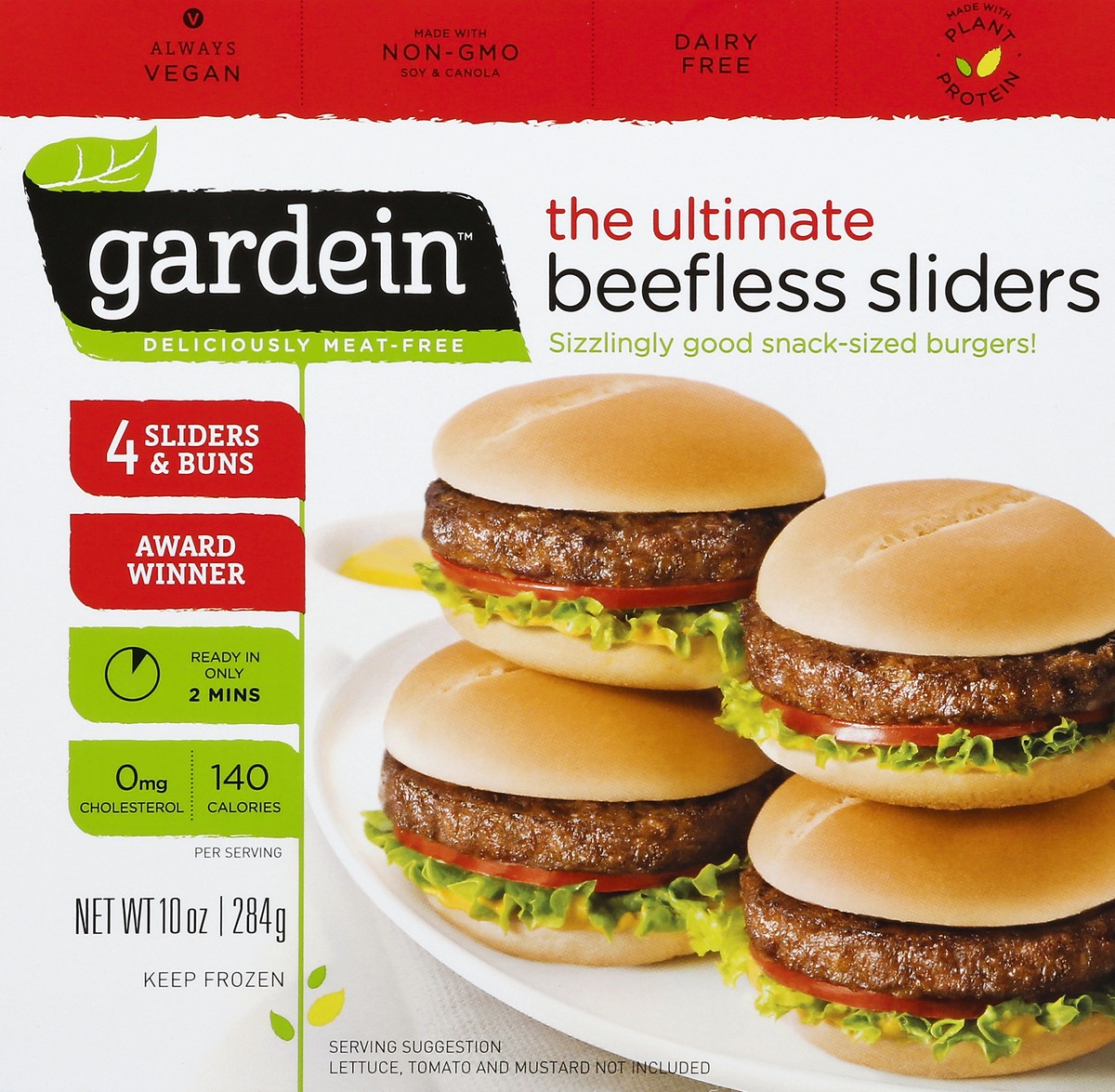 slide 3 of 4, Gardein Beefless Slider 4 ea, 4 ct; 10 oz