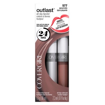 slide 1 of 4, Covergirl Outlast All-Day Spiced Latte Lipcolor, 13 oz