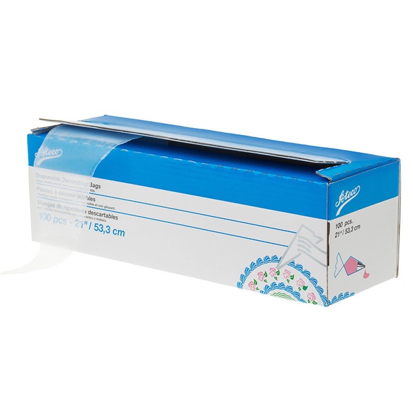 slide 1 of 1, Ateco Pastry Decorating Bags Disposable 21 Inch, 100 ct